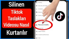 TikTok’tan Silinen Taslakları Geri Getirme